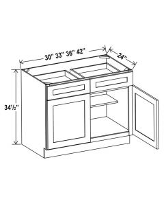 Base Cabinet With Double Drawer & Double Door image 1
