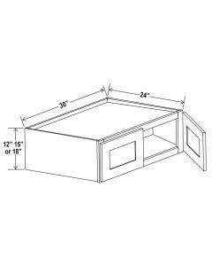 Double Door Wall Refrigerator Cabinet - 15" H 24" D image 1