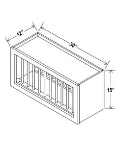 Wall Plate Rack Cabinet image 1