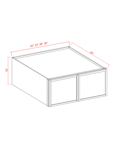 Double Door Wall Refrigerator Cabinet - 24" H 24" D image 1