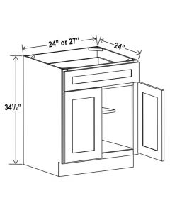 Base Cabinet With Single Drawer & Double Door image 1