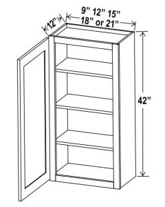 Single Door Wall Cabinet - 42" H image 1
