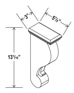 Corbel 12 3/4" H image 1
