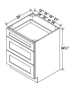 Three Drawers  Base Cabinet image 1