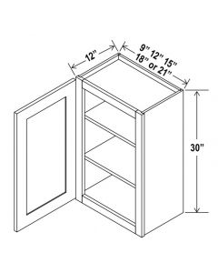 Single Door Wall Cabinet - 30" H image 1