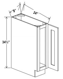 Full Height Single Door Base Cabinet image 1