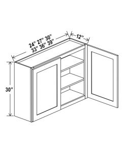 Double Door Wall Cabinet - 30" H image 1